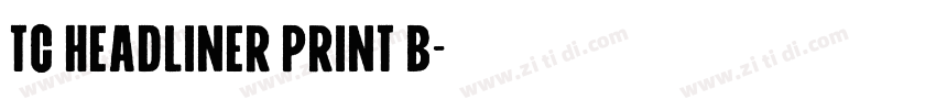 TC Headliner Print B字体转换